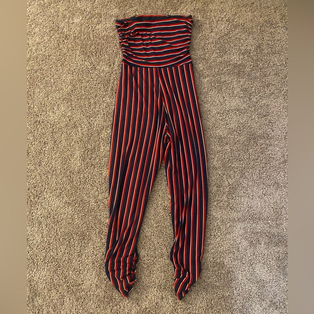 striped jumpsuit